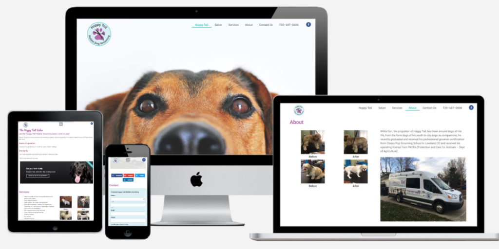 Mobile Dog Grooming website