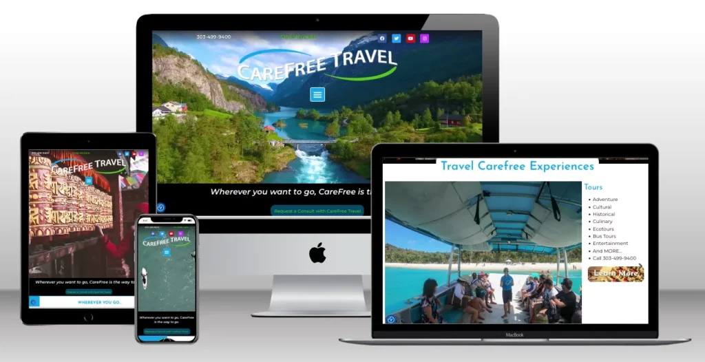 Carefree Travel Associates showcases some innovative web building techmologies